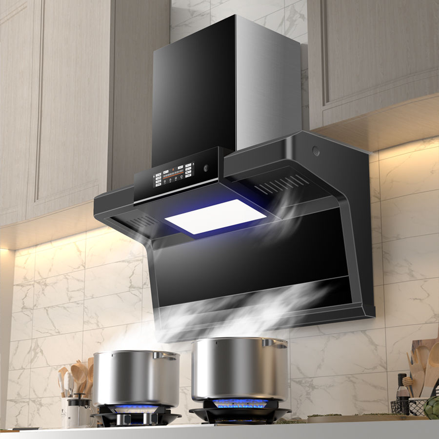 广樱家用吸油烟机厨房房顶侧双吸脱排烟机字型抽油烟机油烟机