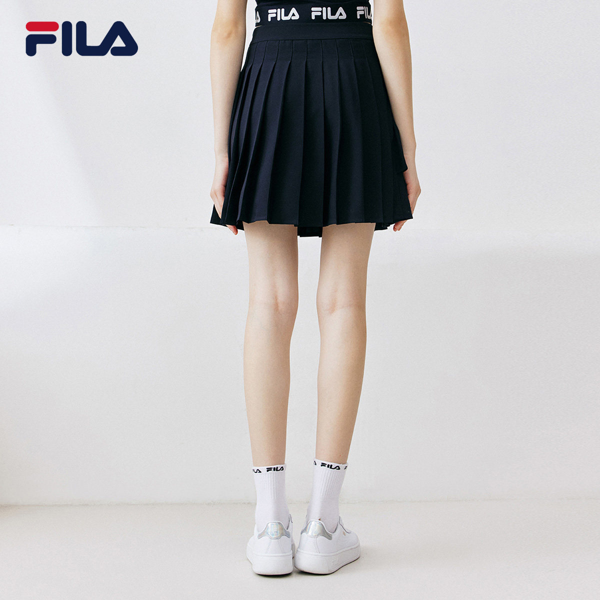 fila斐乐官方女子半身2021年夏季新款百搭气质运动半身裙