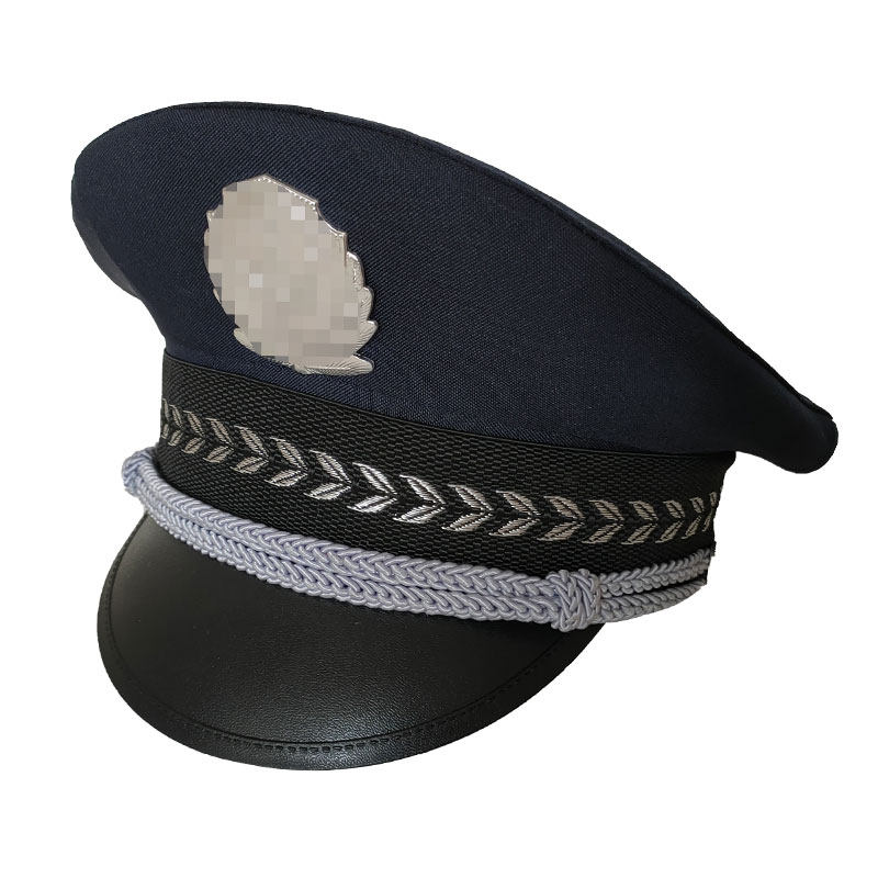 警察男女小孩帽子儿童交警幼儿园表演演出道具电动玩具枪