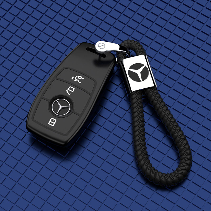 适用2021款奔驰c260l钥匙c200l铝合金22款e300l男女车用钥匙包