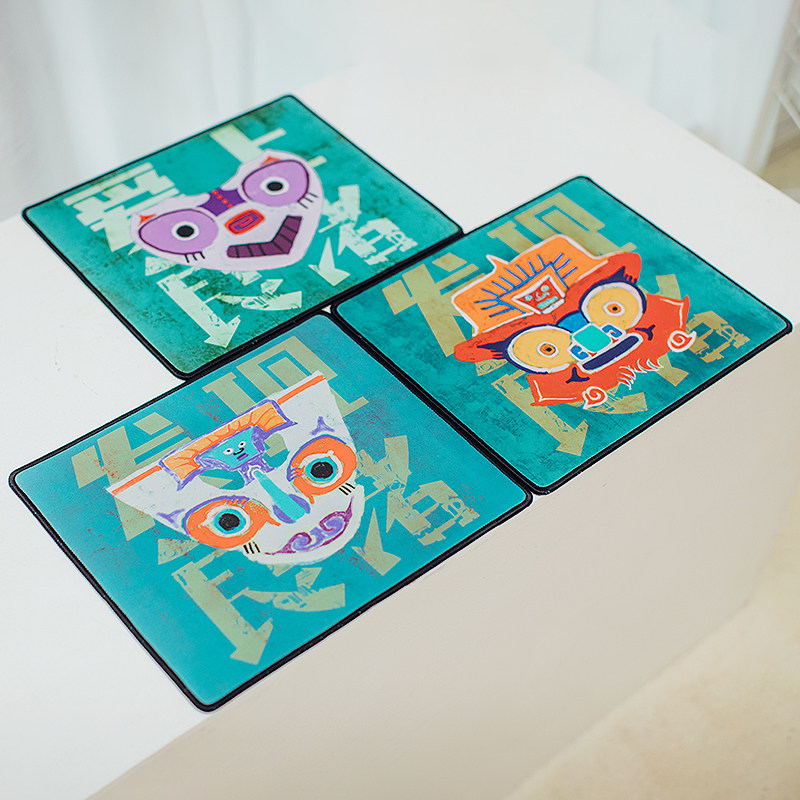 良渚博物馆神徽电脑鼠标垫送礼可爱卡通文创办公文化创意文具