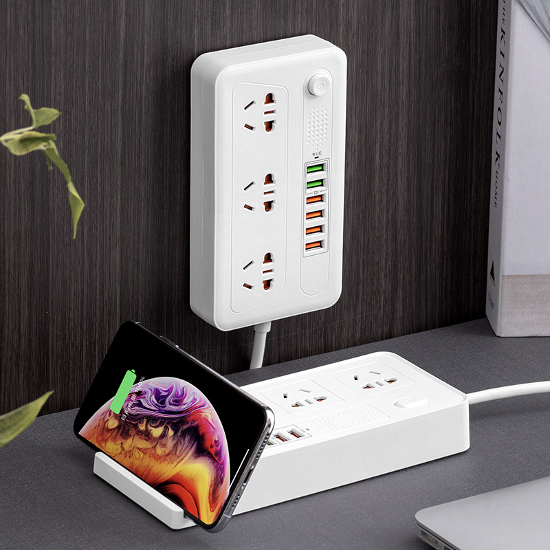无线充电插座智能家用排插多孔带线接线多功能智能插座