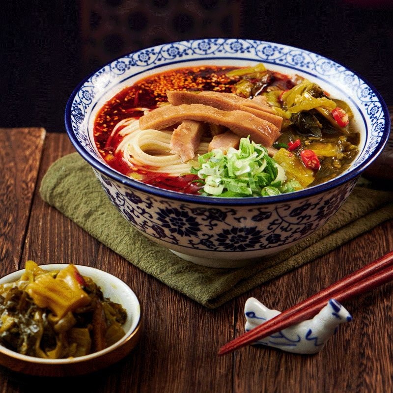 正宗甘肃兰州古法酸菜牛肚面3盒