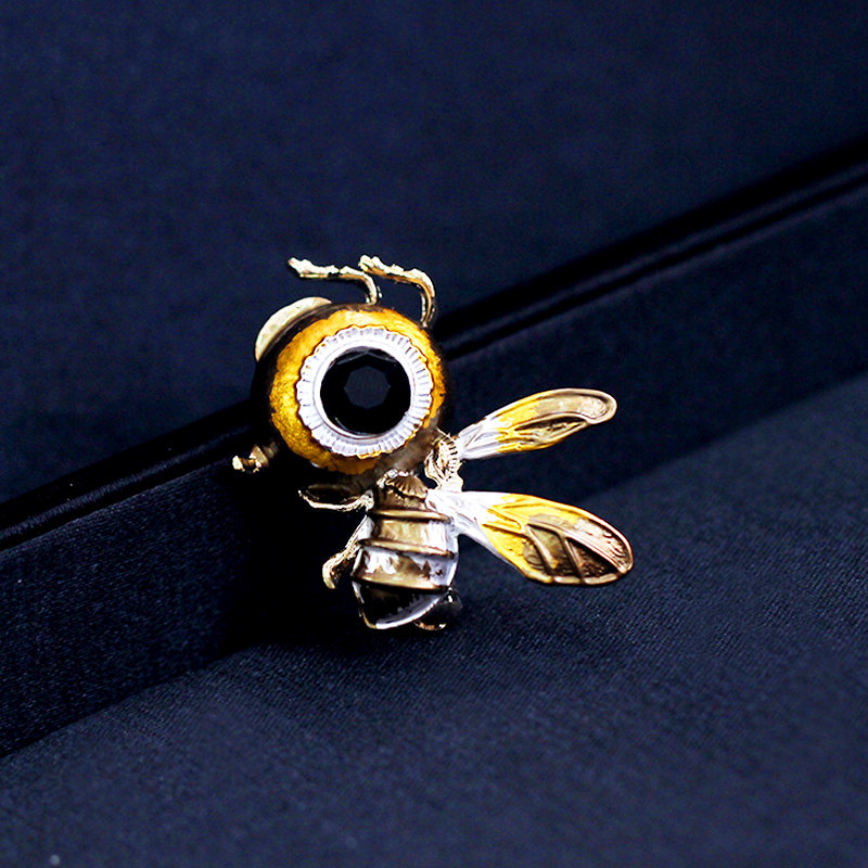 可爱饰品帝国昆虫黄色网聚特色蜜蜂胸针领针胸针