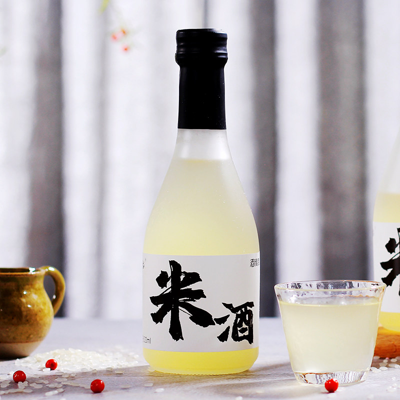 米酒三百贵州特产糯米300ml农家自酿低度女神米酒
