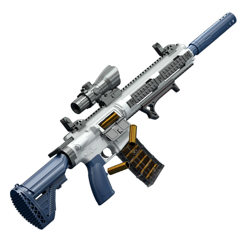 m416儿童玩具枪男孩大号狙击枪吃鸡仿真突击步枪模型抛壳软弹枪