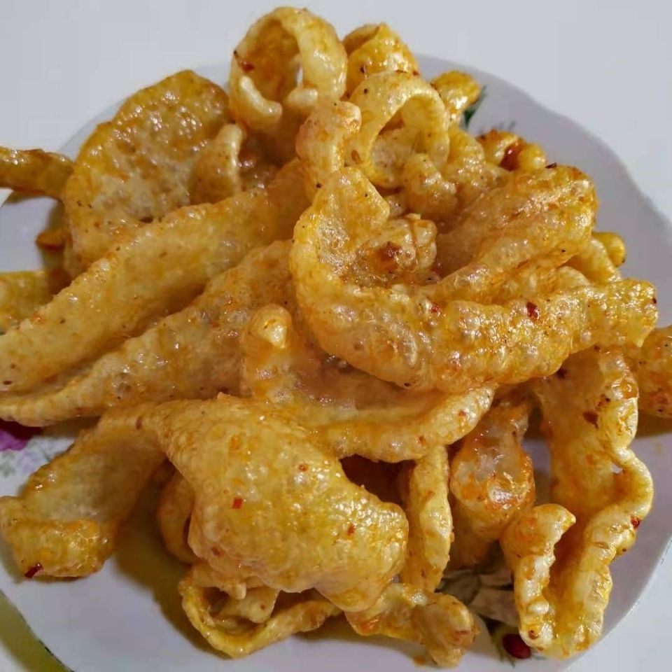 猪皮脆皮香辣油炸烧烤肉皮麻辣脆熟熟食特产猪肉类
