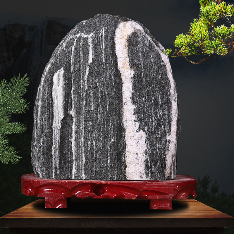 泰山靠山头小石头小家用补角山石原石室内石敢当镇摆件