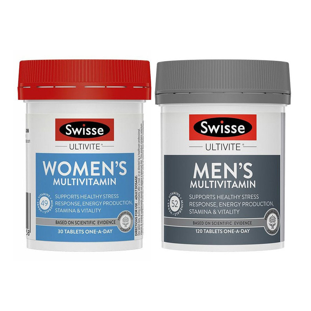 澳大利亚直邮swisse女性复合维生素120粒套装男性复合维生素