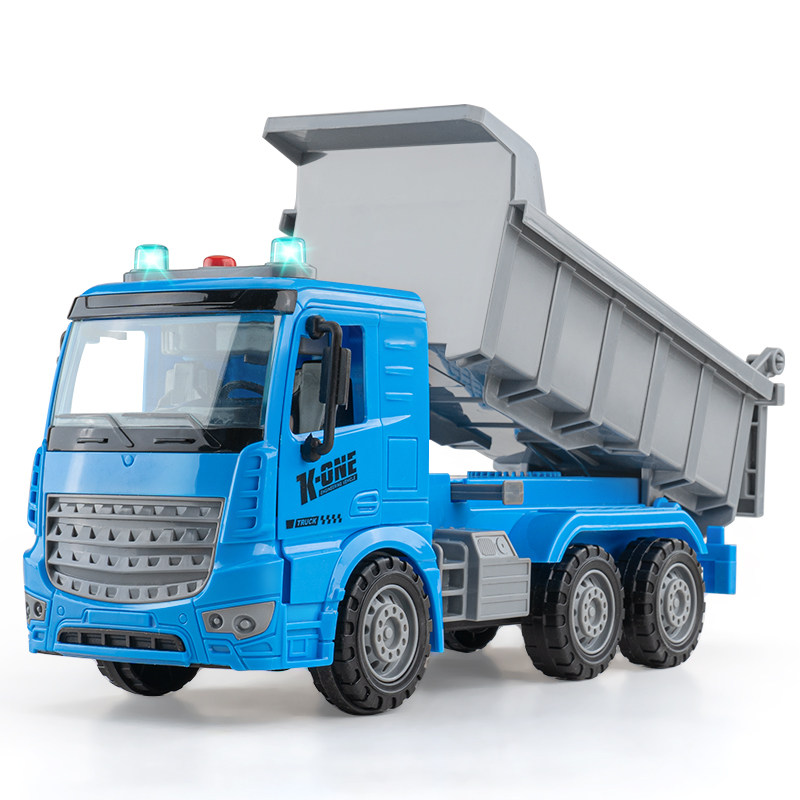 大号翻斗车玩具儿童重型货车大卡卡车仿真玩具车惯性