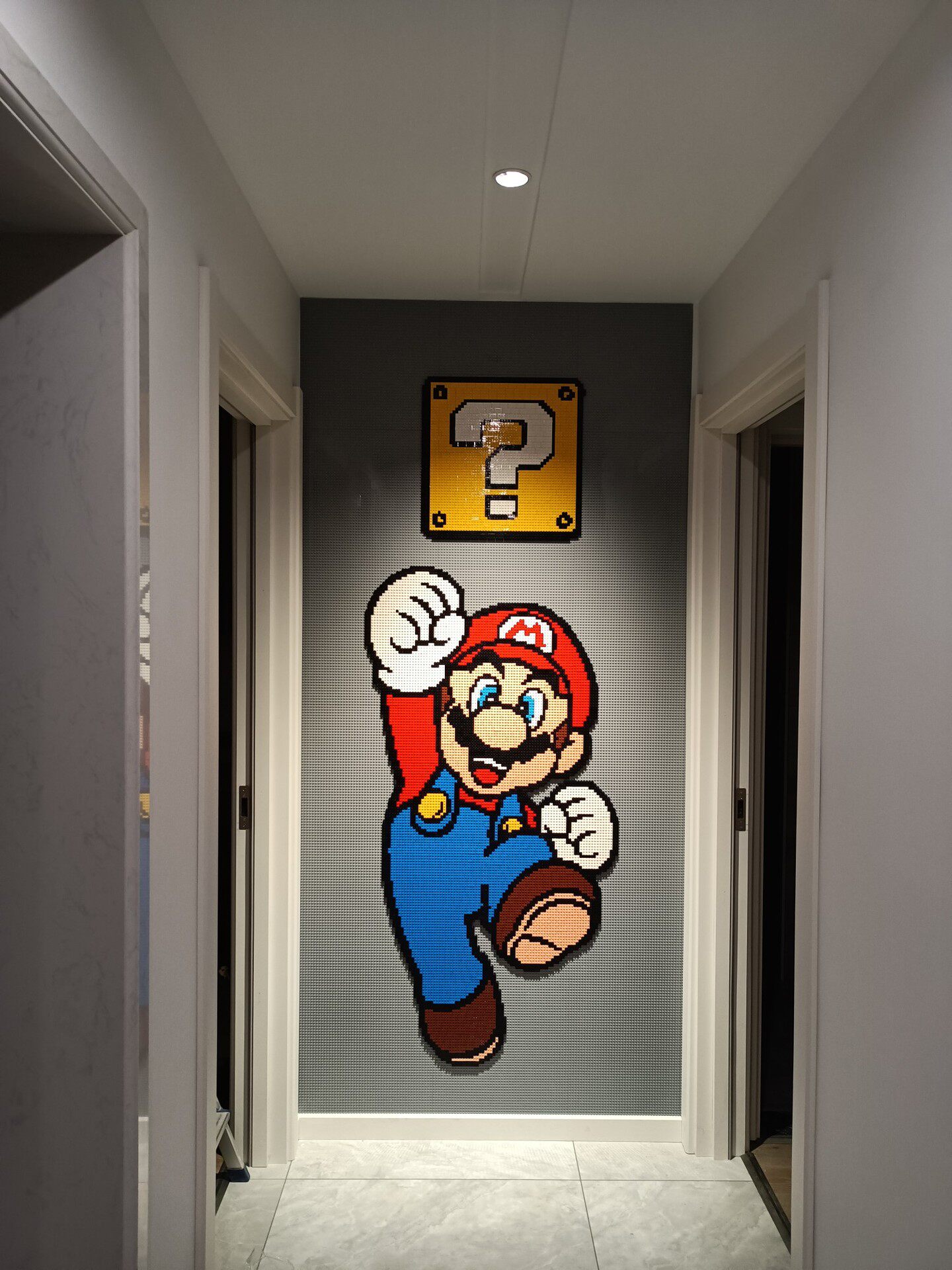 积木喵喵兼容乐高墙面墙壁儿童玩具建构墙小颗粒玄关折纸