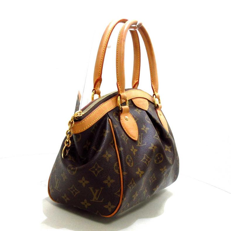 中古lv路易威登tivoli饺子手提包pm老花brandear女士包袋