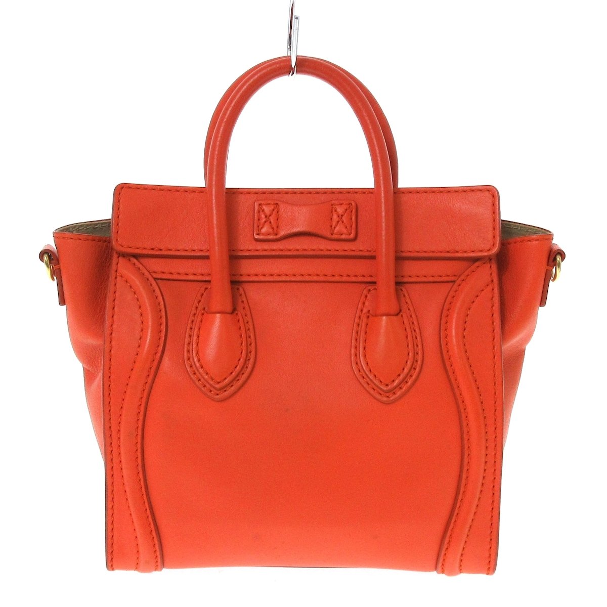 中古celine思琳luggage迷你购物包笑脸笑脸手提包36758141通用款女包