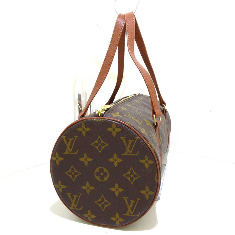 中古lv路易威登papillon30圆筒包老花老花brandear女士包袋