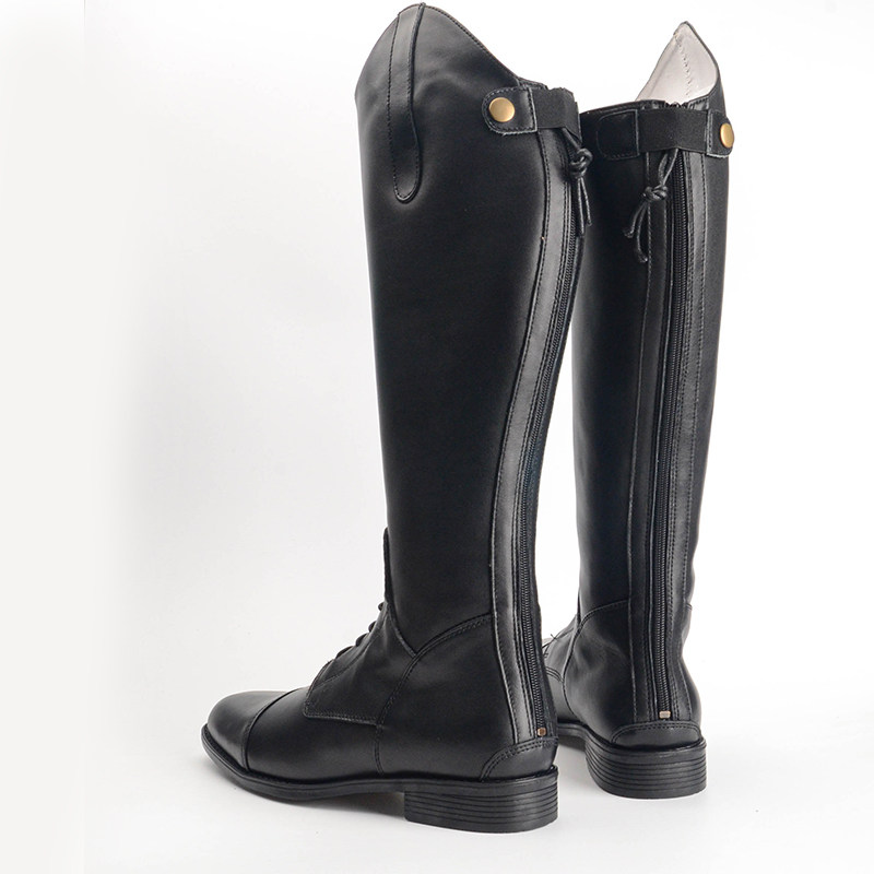 马靴马术骑士头层牛皮长靴真皮男士高筒靴蒙古骑士马靴