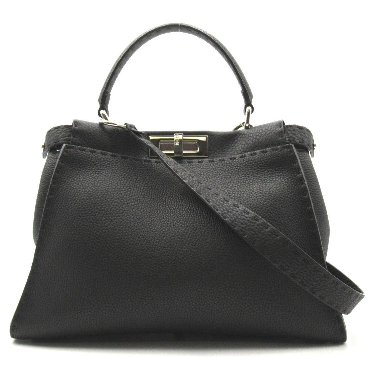 中古fendi芬迪peekaboo手提包brandoff通用款女包