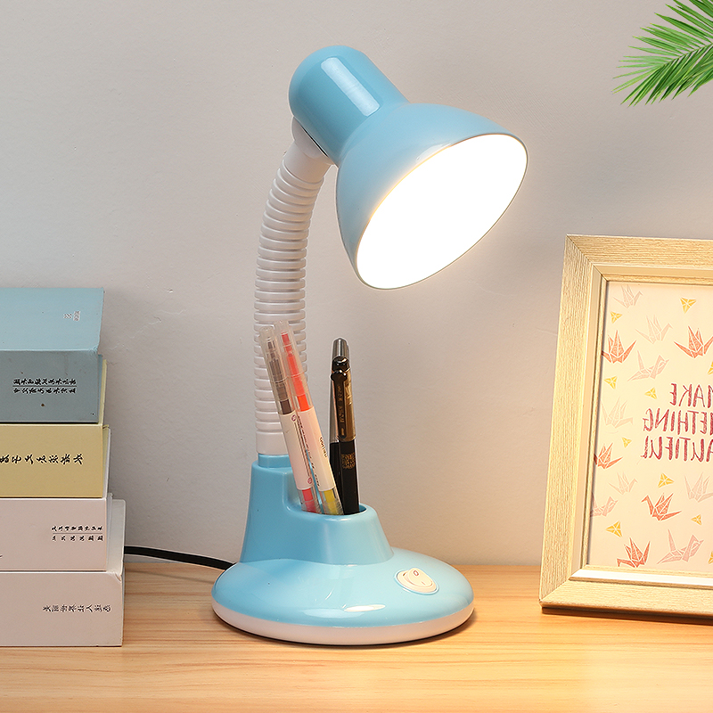 护眼led台灯学习书桌宿舍插电底座学生儿童阅读台灯护眼灯