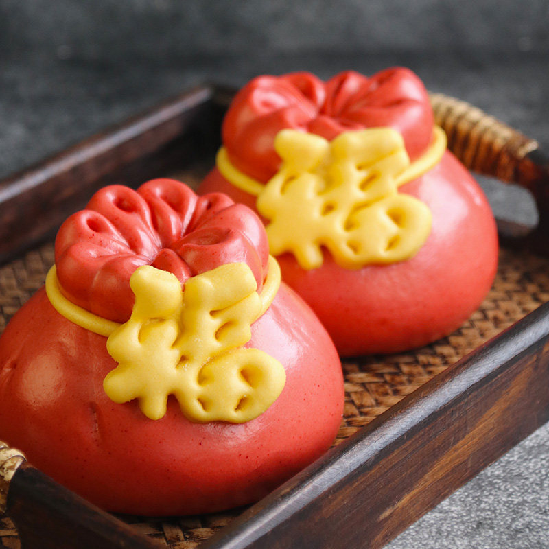 胶东饽饽福袋花样山东大馒头过年年货特产面食包点