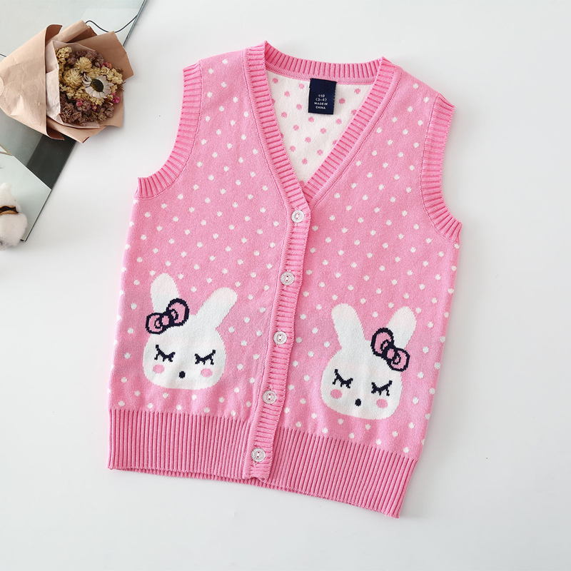 春秋秋冬女童针织衫韩版背心宝宝马甲中大童女马甲