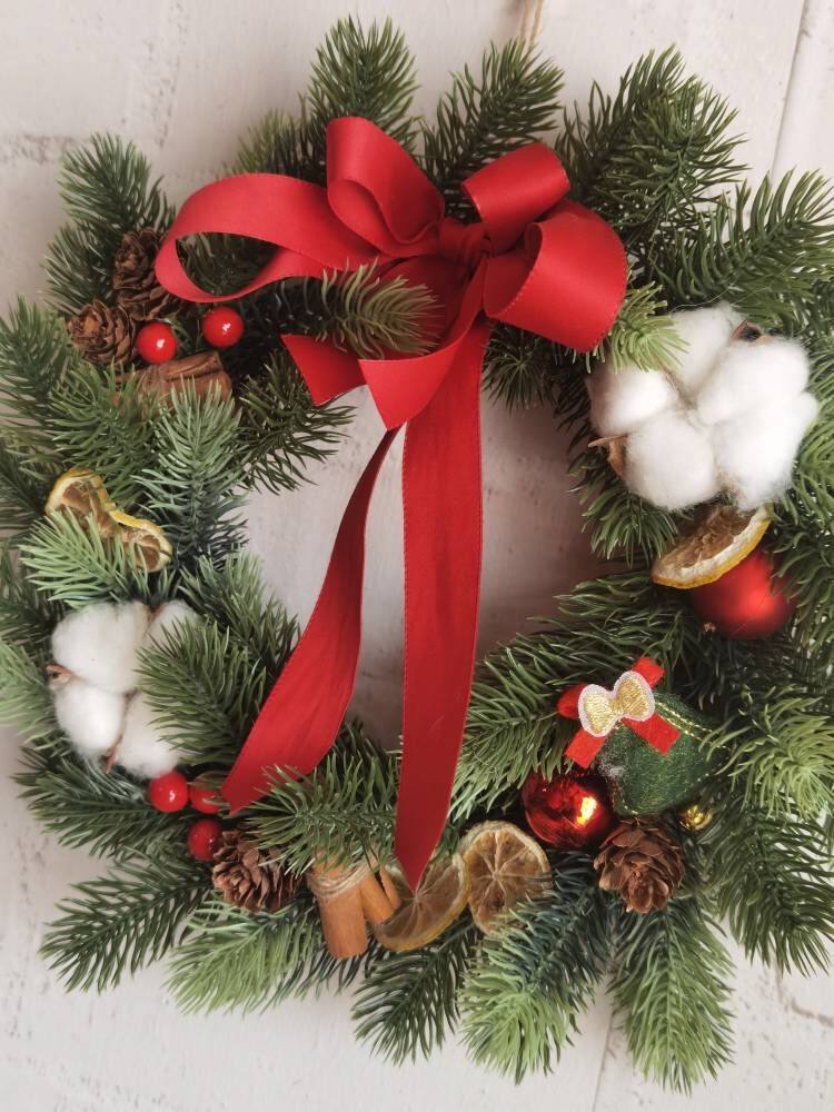进口诺贝松真松树鲜切花圣诞花环节日装饰布置壁饰圣诞diy礼物