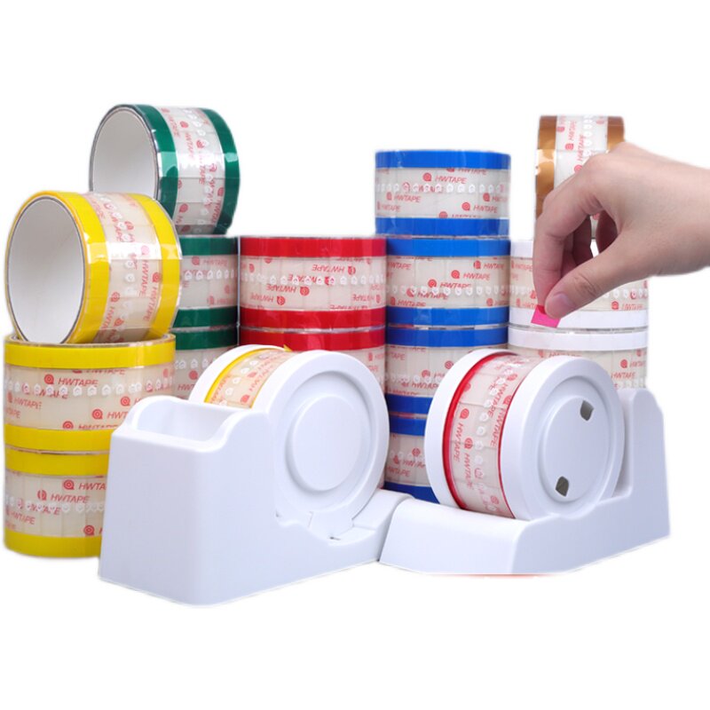 封口胶带易撕贴防漏撕贴明易透明金色白金色蓝绿胶带