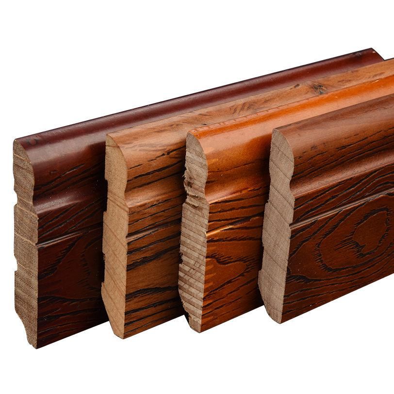 实木zfp整木踢脚线墙复古木纹地脚木地板踏脚踢脚线