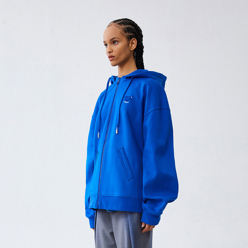 adererror春夏新款twinheart系列男女宽松拉链连帽卫衣卫衣