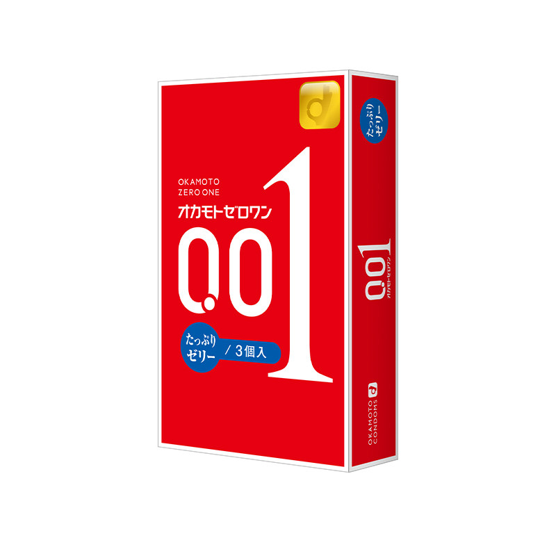 okamoto冈本001超薄超润滑避孕套3片*4(热品库)