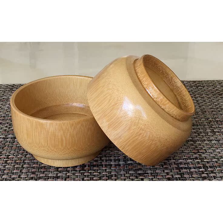 竹碗竹制餐具环保原生态竹子成人饭碗儿童宝宝碗