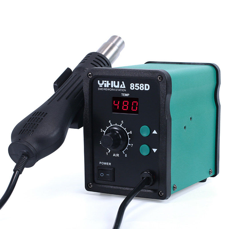 谊华959d热风枪焊台手机电子维修小型焊接台数热风枪