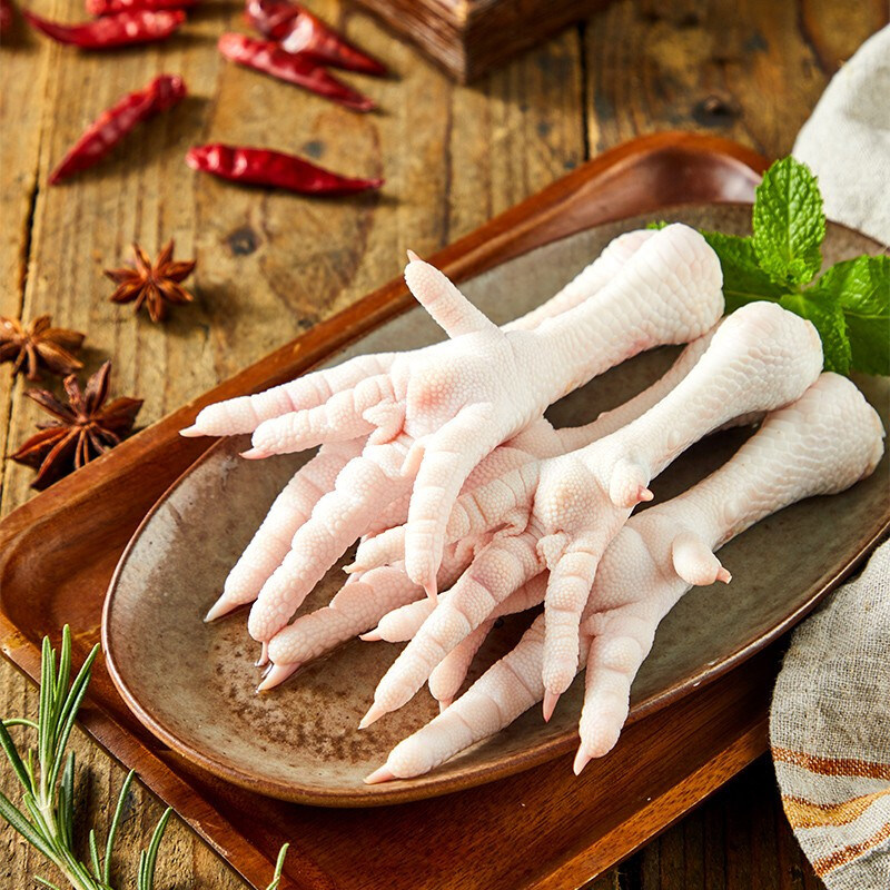 鸡爪冷冻批发整箱鲜食生冷新鲜食4斤鸡脚大号鸡肉