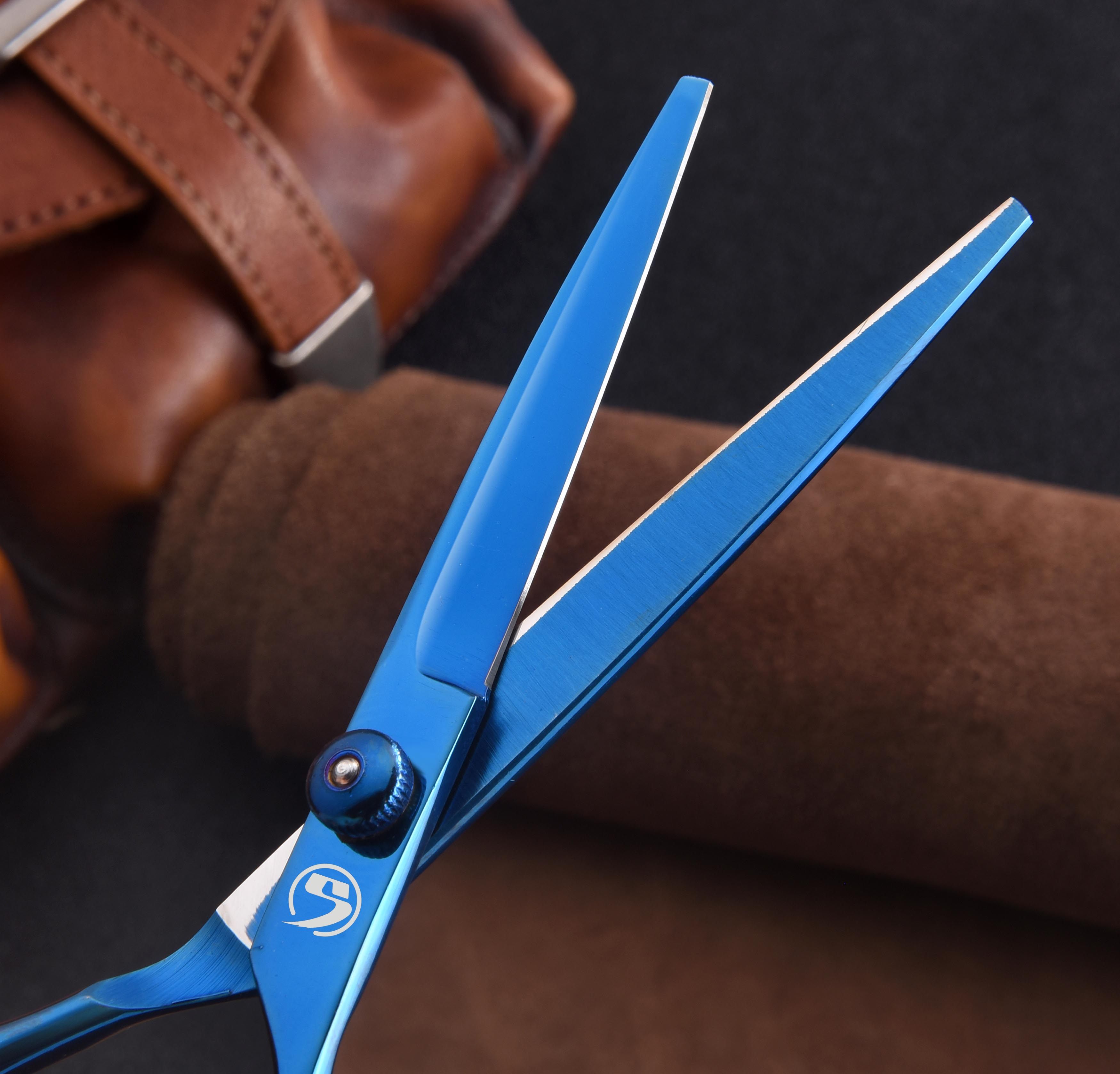 剪刀理发美发蓝色平剪打薄牙剪刘海剪发神器美发刀剪