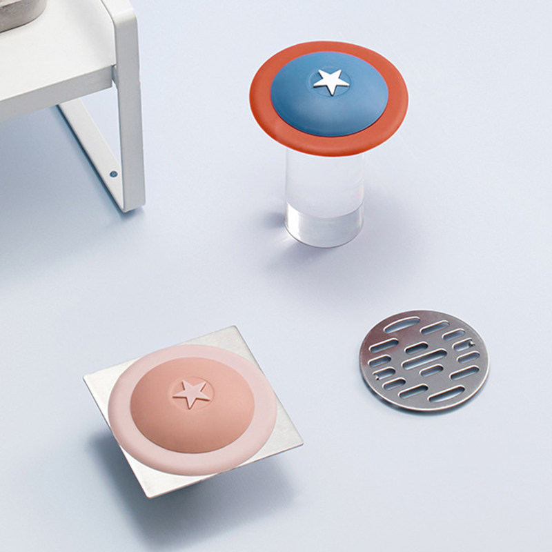 地漏防臭下水道口器硅胶胶垫反味密封口盖卫生间地漏防臭器