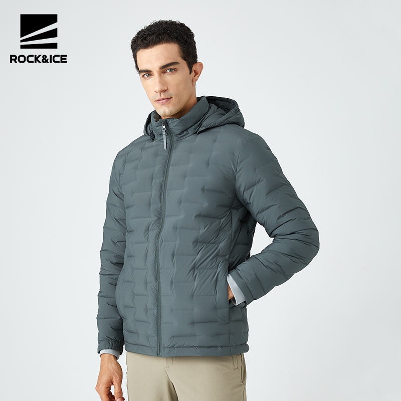 rockice超轻羽绒服户外运动防风保暖外套秋冬登山轻便羽绒衣