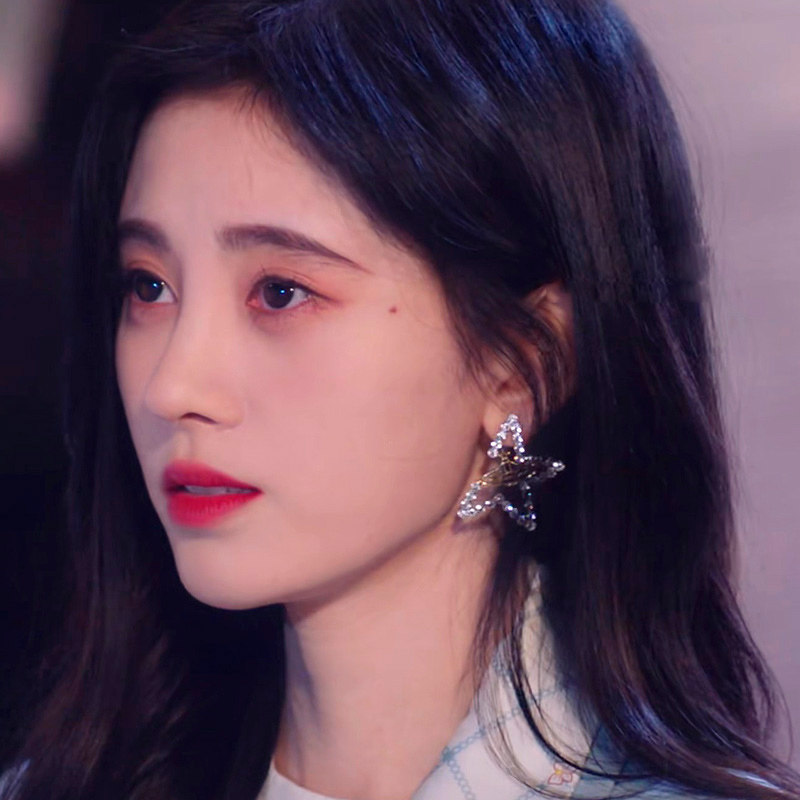 满月之下相爱鞠婧祎雷初夏同款耳环独特耳饰耳环