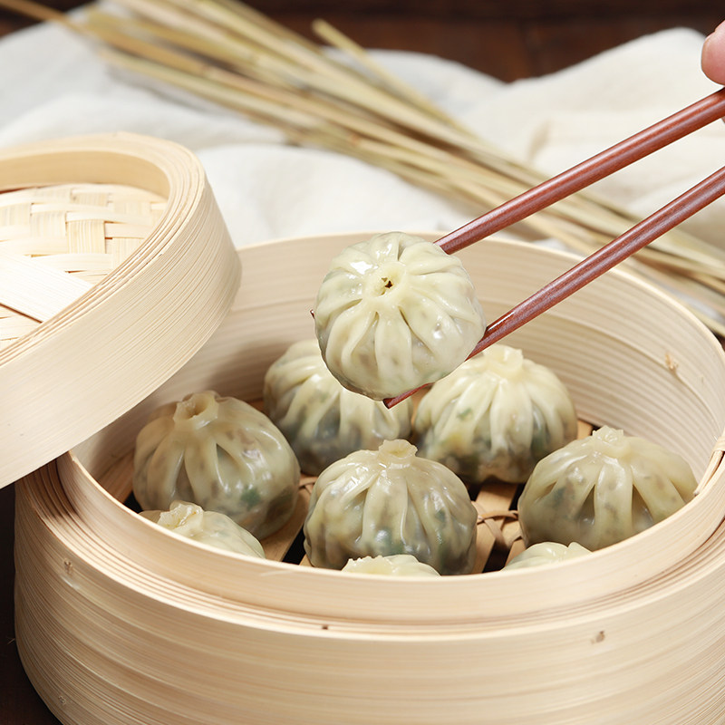 三全速冻早餐小笼包韭菜鸡蛋粉条薄皮包子240g包点