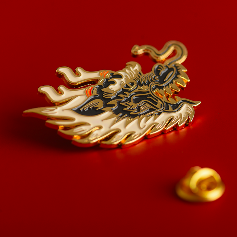 中国国家足球队我的主场官方龙凤系列金属纪念徽章创意妇女节礼物