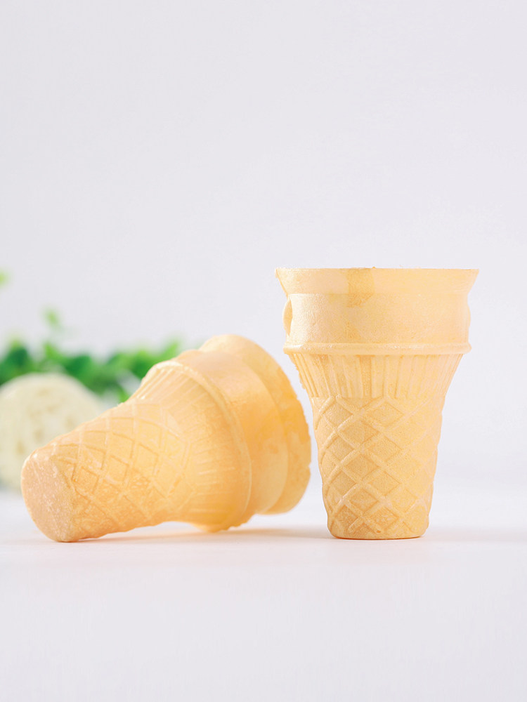 甜筒脆皮平底威化蛋筒蛋托冰淇淋自助餐底托冰激凌商用冰淇淋