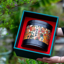 Large Number Retro Matou Iron Tea Leaves Jar Iron Jars Pu-erh Tea Packaging Box White Tea Dried Orange Peel Loose Tea Containing Empty Gift Boxes