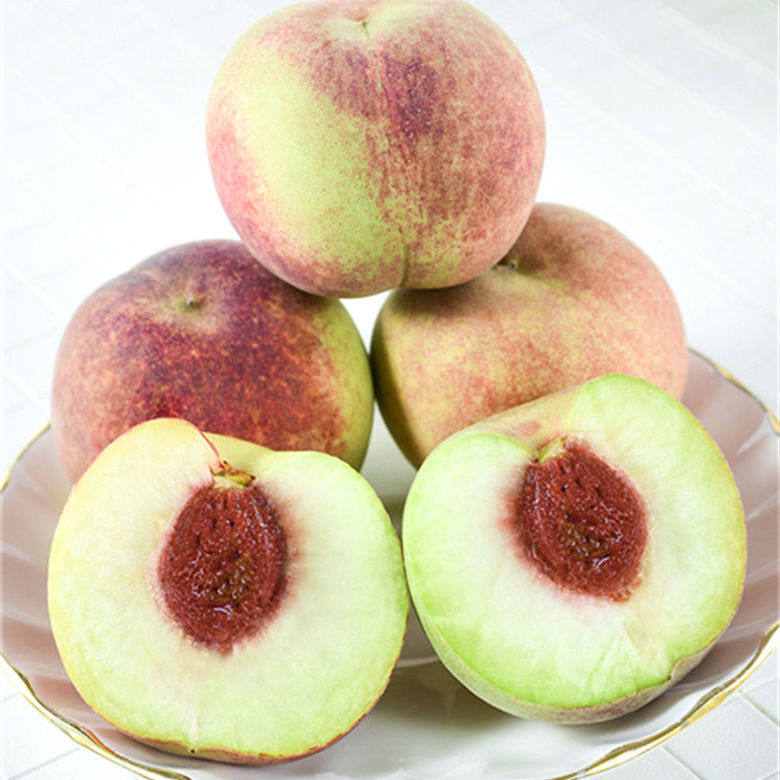 正宗云南丽江脆甜雪桃9斤现摘现发整箱新鲜桃