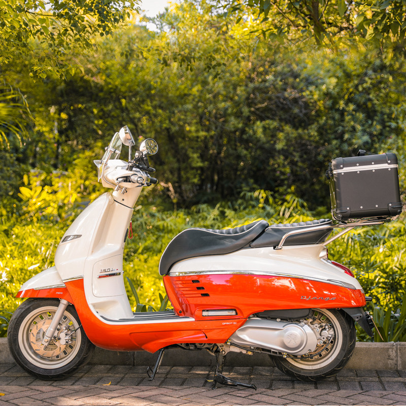 loboo萝卜踏板踏板车车尾改装适用于标致姜戈150尾摩托车尾箱