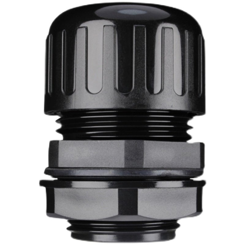 尼龙防水塑料波纹管接头公制德制电气气浪夹紧管接头