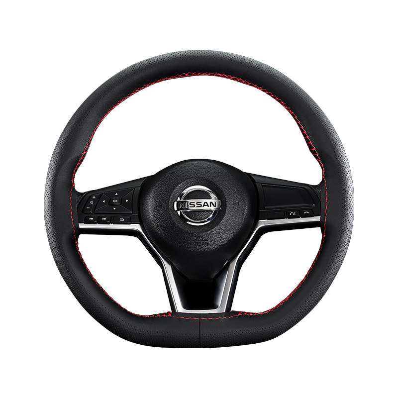 方向盘男士手缝四季通用型大众薄款汽车车把把套方向盘套