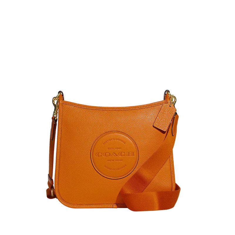 coach蔻驰dempseyfile女士邮差斜挎包马鞍包单肩单肩通用款女包