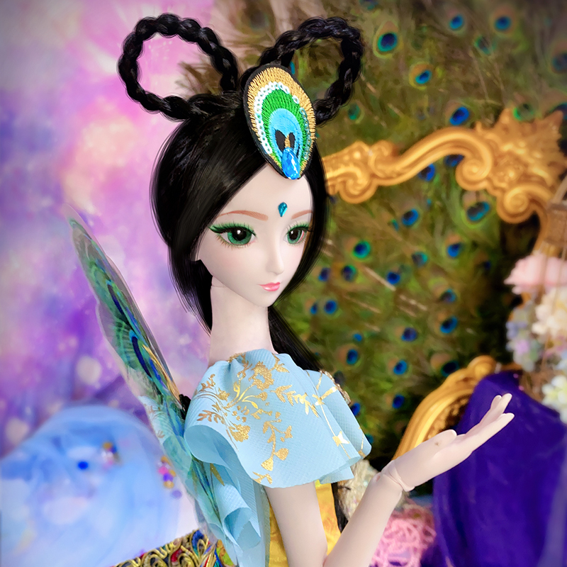 叶罗丽娃娃厘米孔雀正版洋娃娃罗丽仙子套装礼盒娃娃