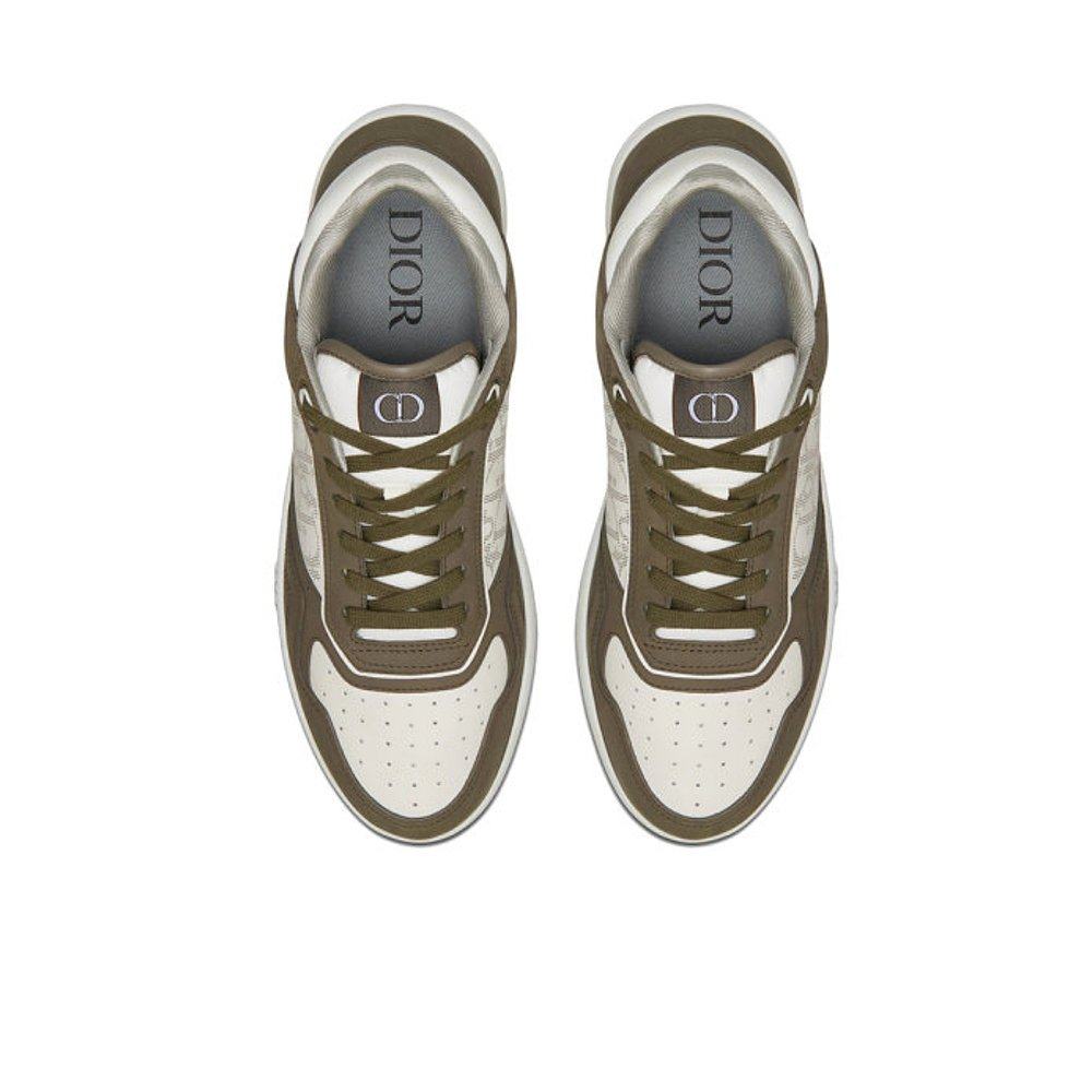 香港直邮diorhommelogo徽标印花磨砂皮质休闲运动鞋3sn272zml