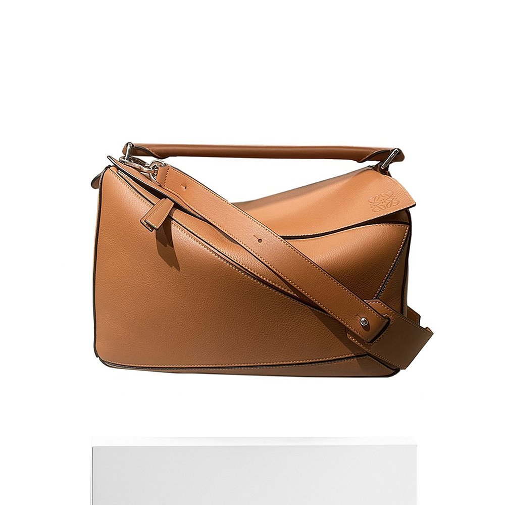 欧洲直邮loewe罗意威经典puzzle系列女士大号褐色通用款女包