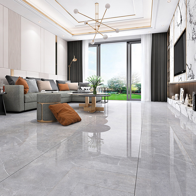 广东佛山通体大理石瓷砖600x1200灰色地砖客厅防滑全瓷地板砖客厅