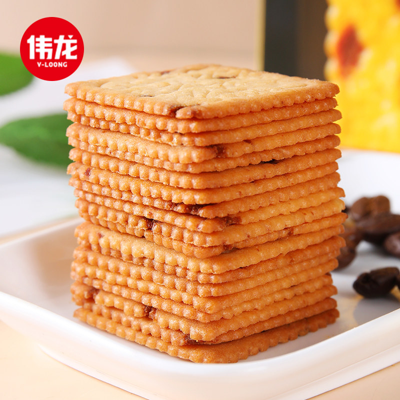 伟龙松茸牛肉饼干180g散装整箱早餐小零食网红爆款小吃休闲食品