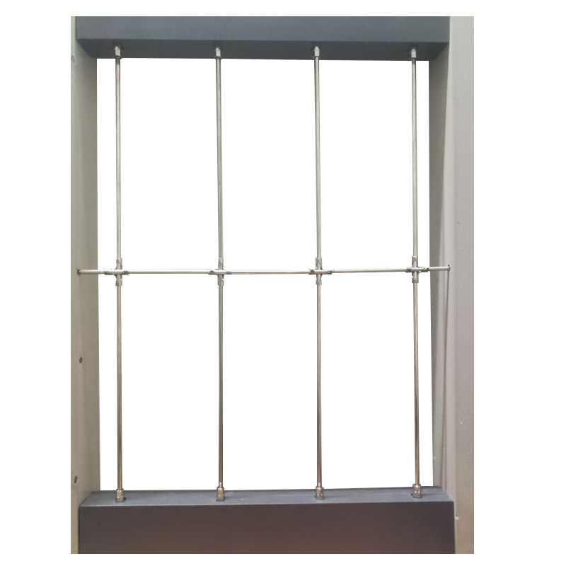 隐形实心钢条阳台防盗安全实芯儿童防护网护栏防盗窗